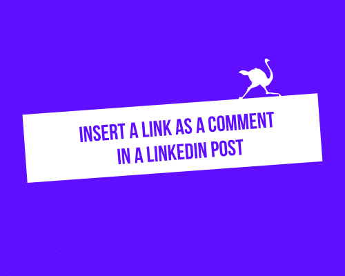 how to insert link linkedin post